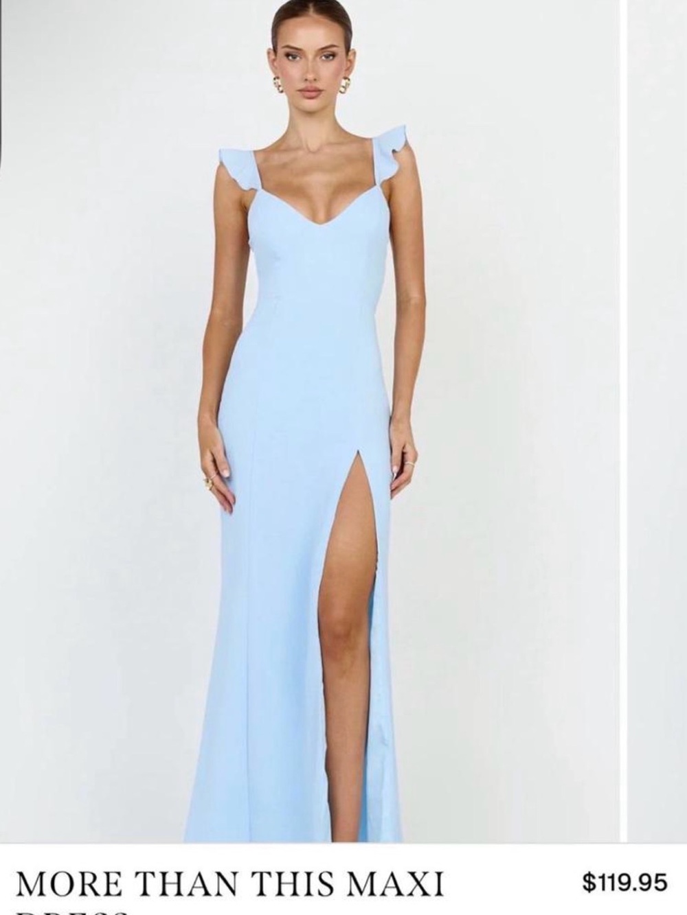 Showpo More Than This Maxi Dress in Light Blue